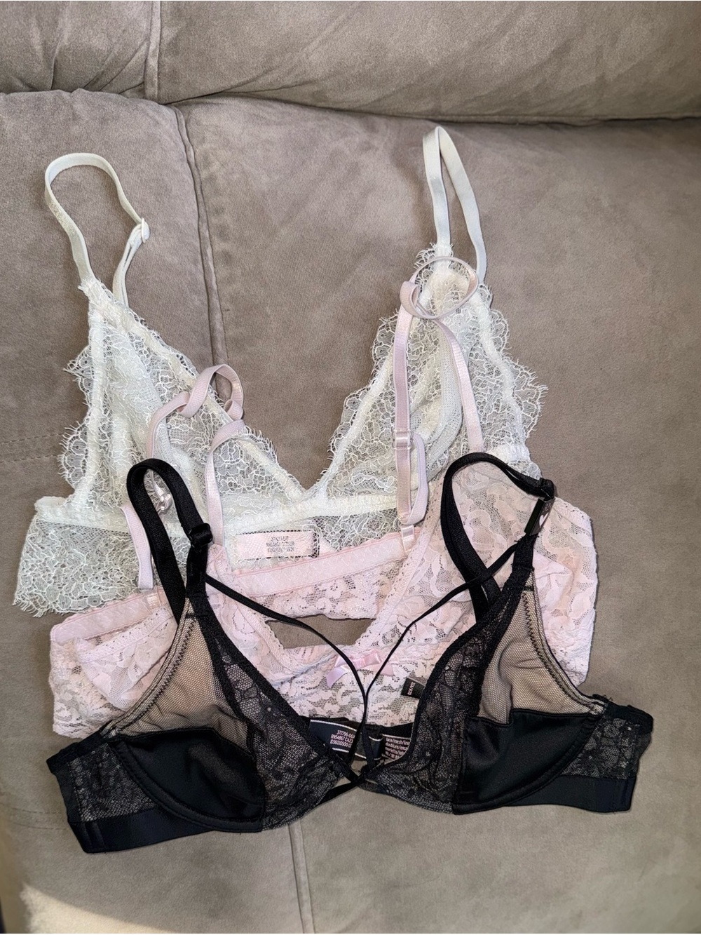 Victoria's Secret Lace Bras Set of 3